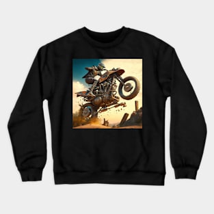 Dirt bike stunt cgi style Crewneck Sweatshirt